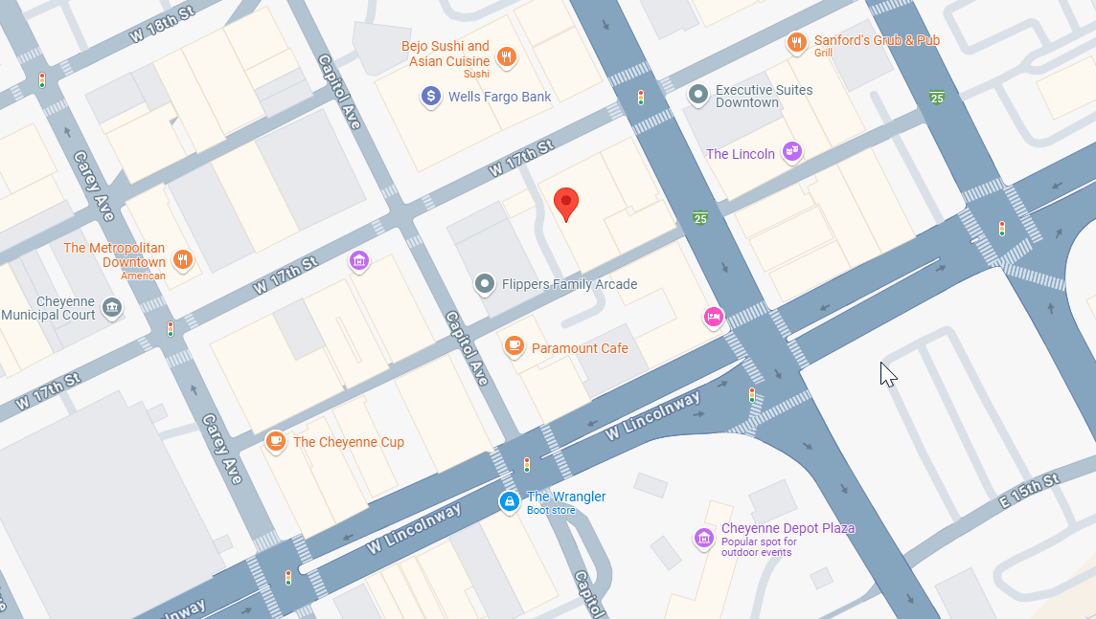 Cheyenne, WY Map