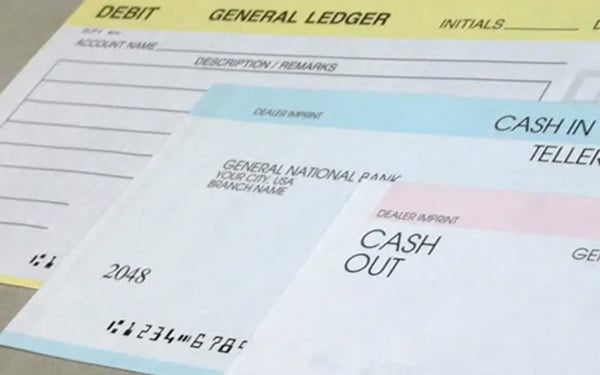 Custom-Imprinted Bank Forms