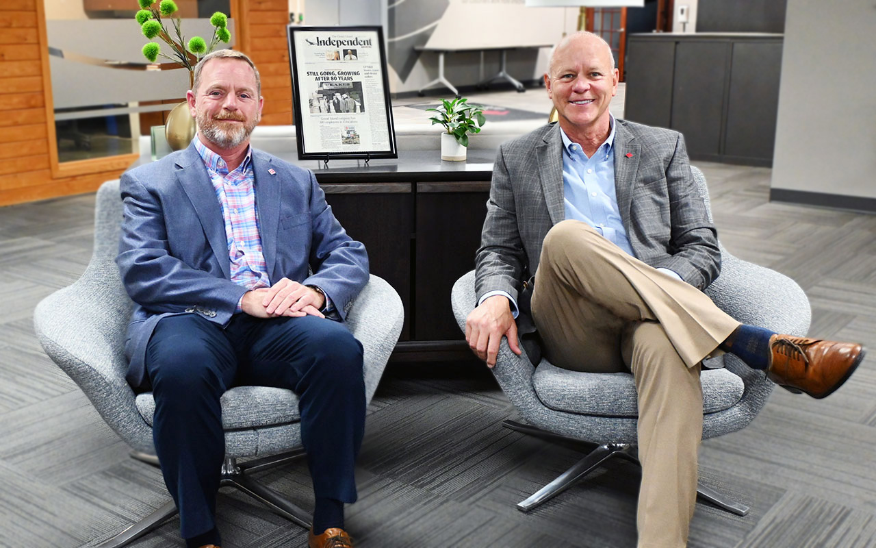 (Pictured: Paul McKinney, COO/CFO and Mark Miller CEO and President)